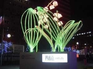 札幌大通公園の夜